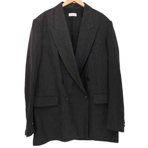 ドリスヴァンノッテン DRIES VAN NOTEN リネン混 ウールダブルテーラードジャケット メンズ import:L