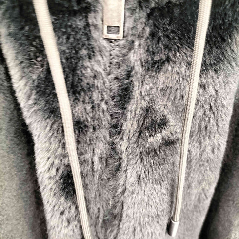 ザラ ZARA リバーシブル フェイクファー ボンバージャケット メンズ import:XL