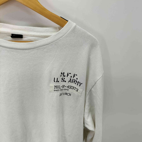 アヴィレックス AVIREX WOVEN PATCHED CRE ロング Tシャツ メンズ 2XL