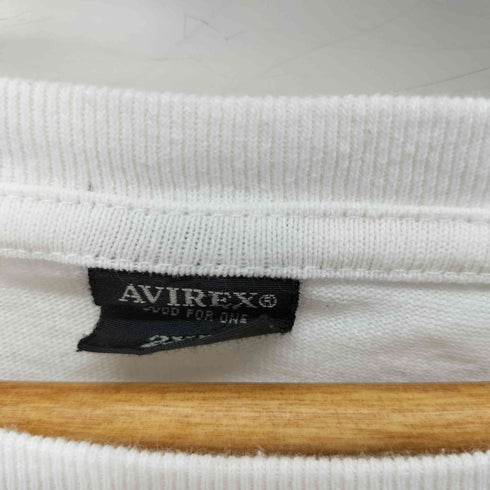 アヴィレックス AVIREX WOVEN PATCHED CRE ロング Tシャツ メンズ 2XL