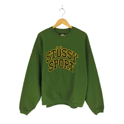 ステューシー Stussy SPORT RELAXED OVERSIZED CREW メンズ L