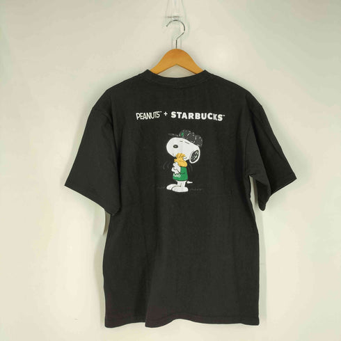 ピーナッツ PEANUTS 企業ロゴ キャラクター クルーネックTシャツ レディース L-XL