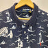 ポロラルフローレン POLO RALPH LAUREN CUSTOM SLIM FIT Swimmer Mesh Polo Shirt ポニー刺繍 スイマープリント ポロシャツ アロハポロ メンズ import:XXL