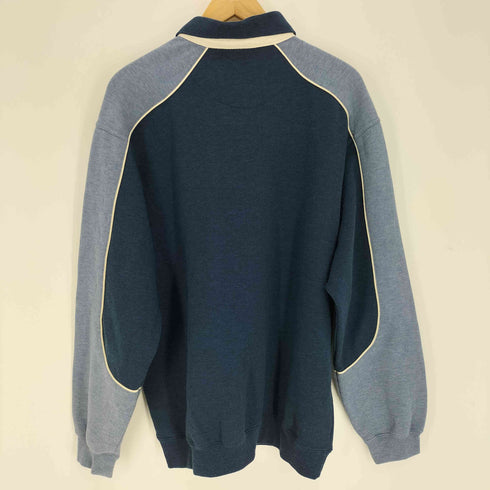 azsport ツートン スウェット ポロシャツ メンズ import:L