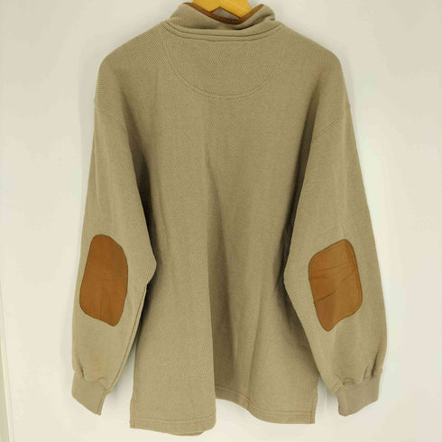 オービス ORVIS レザートリム 鹿の子 ハーフジップ ニット メンズ import:L