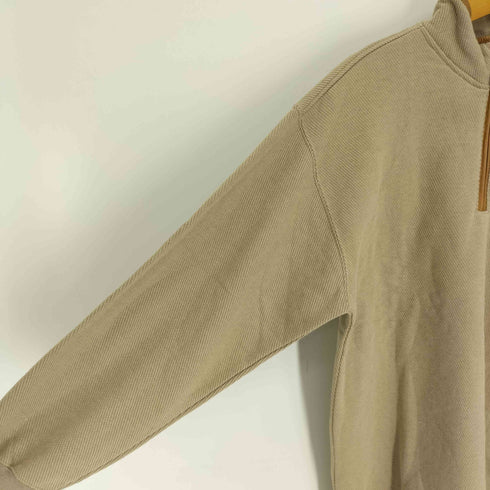 オービス ORVIS レザートリム 鹿の子 ハーフジップ ニット メンズ import:L