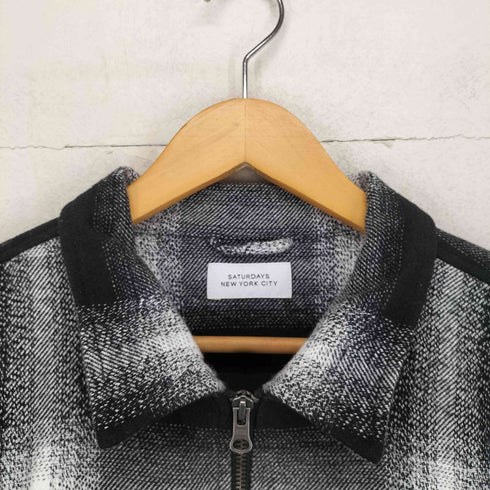 SATURDAYS NEW YORK CITY オンブレチェックジップシャツ street メンズ L