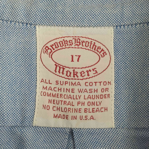 ブルックスブラザーズ BROOKS BROTHERS 90s USA製 Makers 半袖 ボタンダウンシャツ メンズ 17