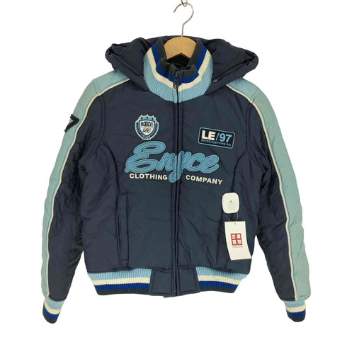 LADY ENYCE 90-00S Y2K クロップド 中綿 フーデット ブルゾンジャケット レディース import:S