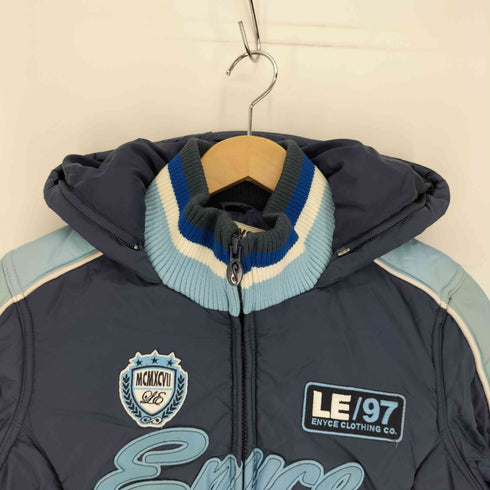 LADY ENYCE 90-00S Y2K クロップド 中綿 フーデット ブルゾンジャケット レディース import:S