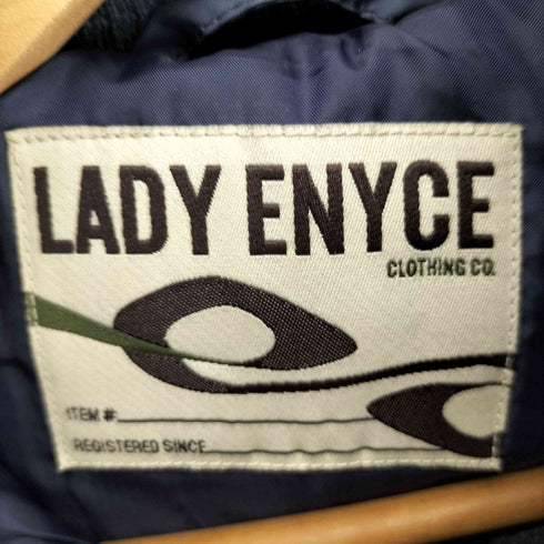 LADY ENYCE 90-00S Y2K クロップド 中綿 フーデット ブルゾンジャケット レディース import:S