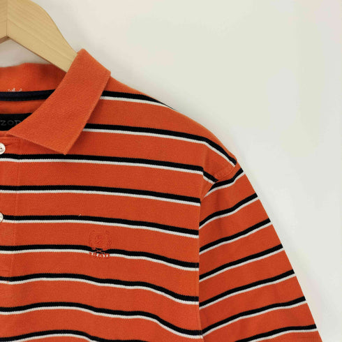 アイゾッド IZOD ボーダー 鹿の子 ポロシャツ メンズ import:XL