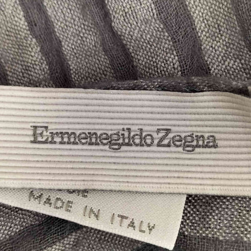 エルメネジルドゼニア Ermenegildo Zegna イタリア製 カシミヤシルク ストライプ ストール メンズ