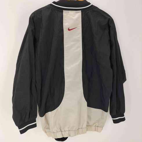 ナイキ NIKE 90S 白タグ スウッシュ ロゴ 刺繍 Vネック ナイロン プルオーバー ピステ メンズ KID.S L