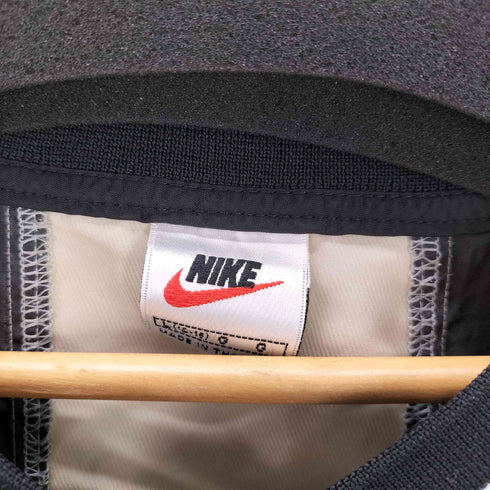 ナイキ NIKE 90S 白タグ スウッシュ ロゴ 刺繍 Vネック ナイロン プルオーバー ピステ メンズ KID.S L