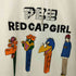 RED CAP GIRL 25SS PEZコラボ ビッグシルエット フロントプリントロゴ刺繍 プルオーバーパーカー メンズ JPN:L