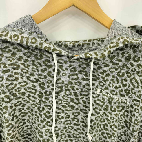 チャンピオン Champion レオパードプルオーバーパーカー レディース JPN:L