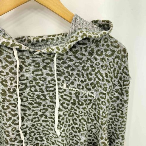 チャンピオン Champion レオパードプルオーバーパーカー レディース JPN:L