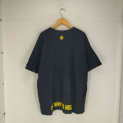 ANDSUNS フロントプリントクルーネックTシャツ メンズ