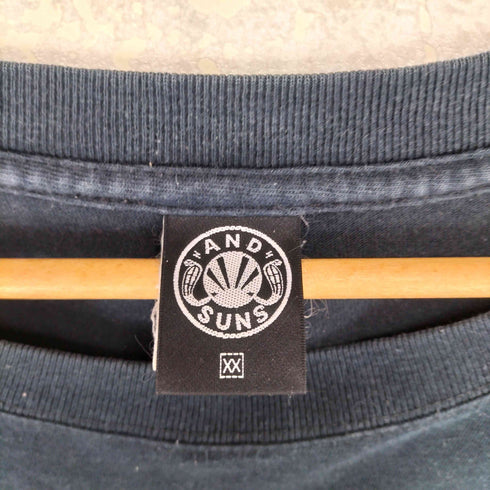 ANDSUNS フロントプリントクルーネックTシャツ メンズ