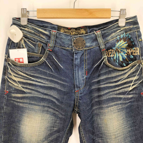 REDPEPPER CHESSY D0354 刺繍デザイン ブーツカットデニムパンツ Y2K メンズ 30