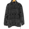 ウールリッチ WOOLRICH 90S USA製 総柄 ノルディック柄 ボア フリース ハーフジップ アノラック プルオーバー 裾 ドローコード メンズ import:L