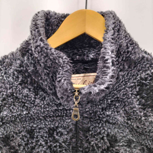 ウールリッチ WOOLRICH 90S USA製 総柄 ノルディック柄 ボア フリース ハーフジップ アノラック プルオーバー 裾 ドローコード メンズ import:L