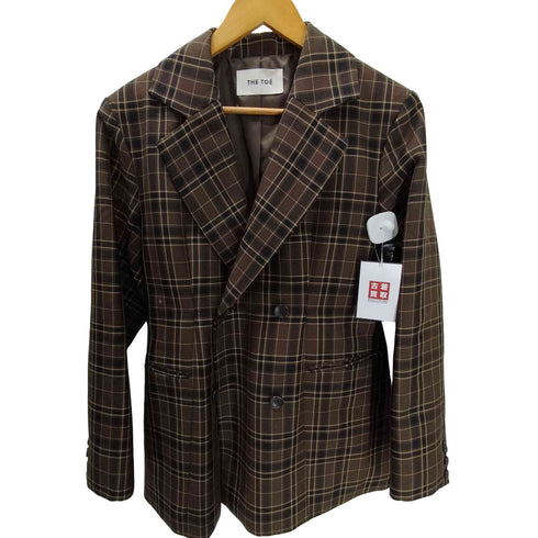 THE TOE Buckingham Jacket ダブルブレスト チェック テーラード ジャケット レディース JPN:S