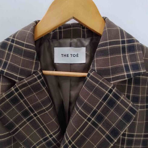 THE TOE Buckingham Jacket ダブルブレスト チェック テーラード ジャケット レディース JPN:S