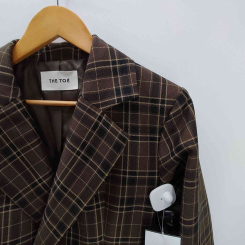 THE TOE Buckingham Jacket ダブルブレスト チェック テーラード ジャケット レディース JPN:S