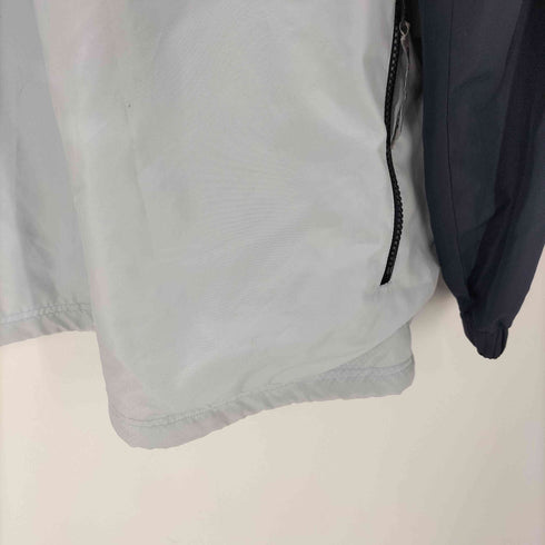 ピコ PIKO 00S ロゴ刺繍 裏地メッシュ スイッチング カラー ハーフジップ アノラック パーカー 裾 ドローコード Y2K メンズ import:M