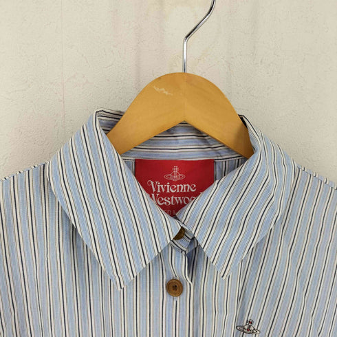 ヴィヴィアンウエストウッドレッドレーベル Vivienne Westwood RED LABEL ストライプシャツワンピース レディース 00