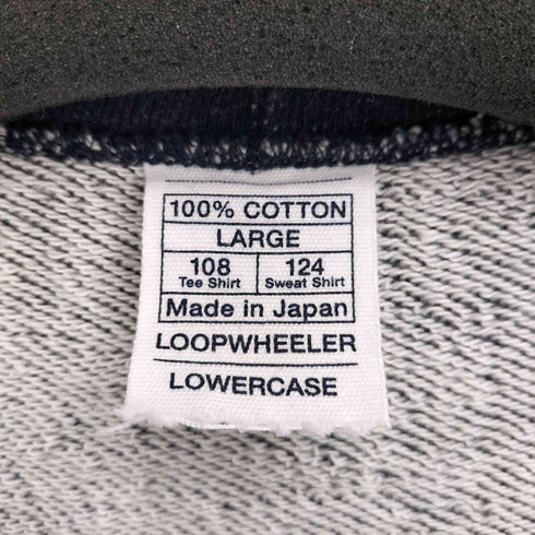 ループウィラー LOOPWHEELER LOWER CASE 釣り編みボーダー ハーフジップ スウェット カーディガン メンズ import:L