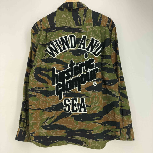 ヒステリック HYSTERIC CAMOFLAGE SHIRT カモ柄 L/S シャツ メンズ import:M