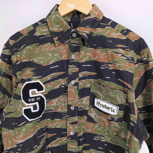 ヒステリック HYSTERIC CAMOFLAGE SHIRT カモ柄 L/S シャツ メンズ import:M