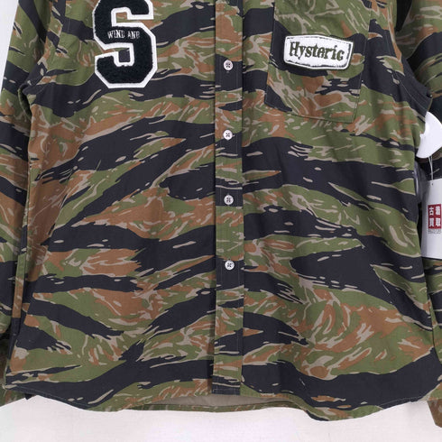 ヒステリック HYSTERIC CAMOFLAGE SHIRT カモ柄 L/S シャツ メンズ import:M