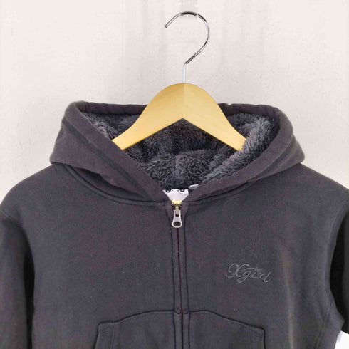 エックスガール X-girl LINING BOA COMPACT ZIP UP HOODIE レディース JPN:M