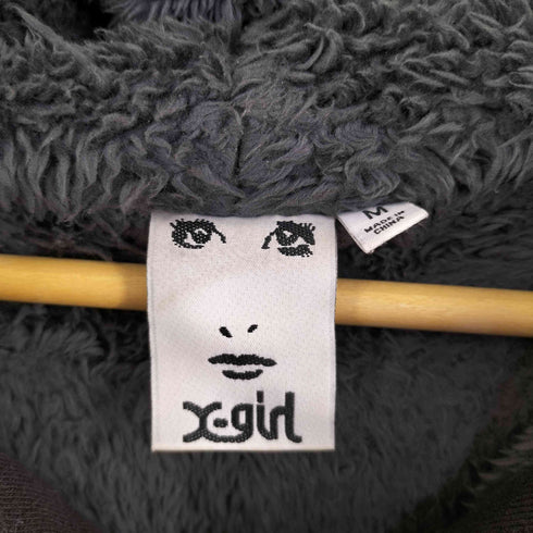 エックスガール X-girl LINING BOA COMPACT ZIP UP HOODIE レディース JPN:M