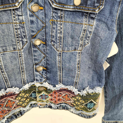 デシグアル Desigual 装飾柄 デニムジャケット レディース JPN:M