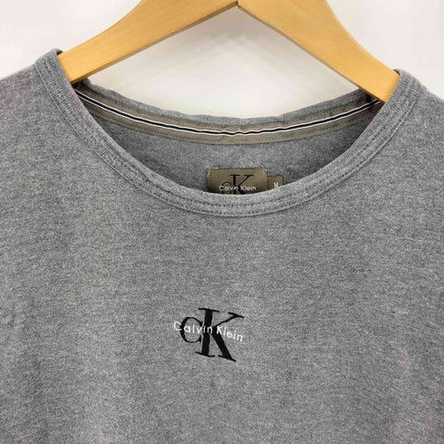 カルバンクライン CALVIN KLEIN 刺繍 クルーネックスウェット メンズ M