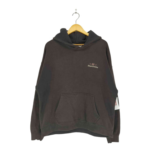 アバクロンビーアンドフィッチ Abercrombie & Fitch ロゴ刺繍 プルオーバーパーカー メンズ import:M