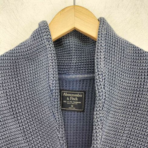 アバクロンビーアンドフィッチ Abercrombie & Fitch インディゴ ショールカラー カーディガン メンズ import:M