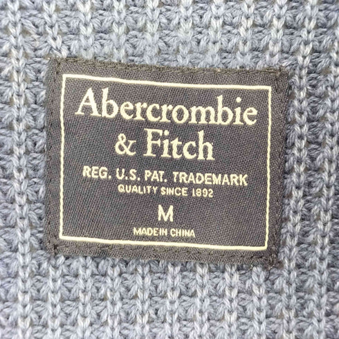 アバクロンビーアンドフィッチ Abercrombie & Fitch インディゴ ショールカラー カーディガン メンズ import:M