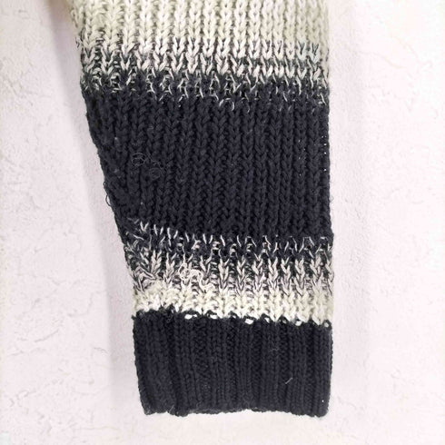 フレッドペリー FRED PERRY Striped Open-Knit Shirt レディース UK10