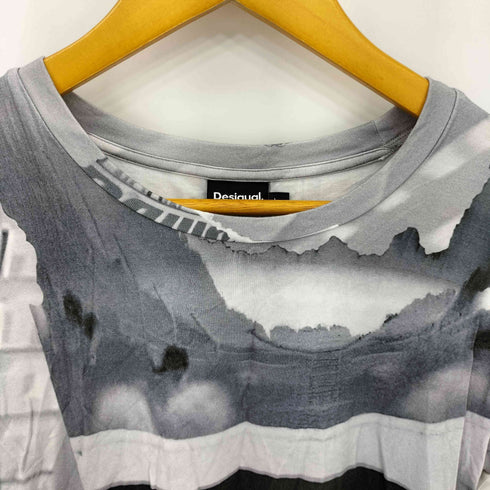 デシグアル Desigual ONE WAY グラフィック Tシャツ レディース L