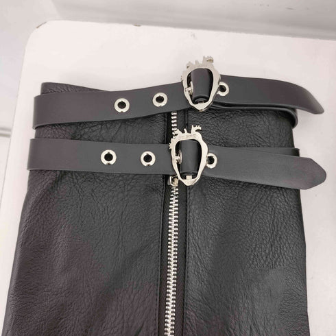 FY SPR LEATHER STACKED LEG WARMERS レザースタックレッグウォーマー レディース