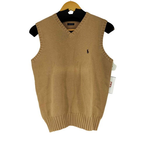 ポロバイラルフローレン Polo by RALPH LAUREN ポニー刺繍 コットン ニットベスト メンズ import:S