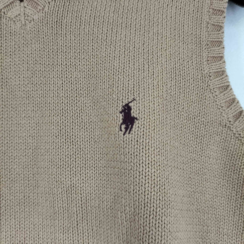 ポロバイラルフローレン Polo by RALPH LAUREN ポニー刺繍 コットン ニットベスト メンズ import:S