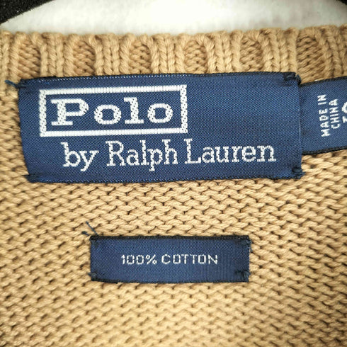 ポロバイラルフローレン Polo by RALPH LAUREN ポニー刺繍 コットン ニットベスト メンズ import:S