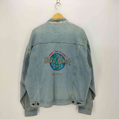 ハードロックカフェ Hard Rock Cafe 80-90S 台湾製 ORLANDO 背面 刺繍 デニム ジャケット メンズ import:XL